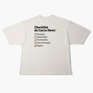 Nome do produto Checklist de Carro Novo com Seguro Auto (Oversized)