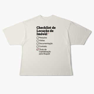 Nome do produto Checklist de Locação de Imóvel com Título de Capitalização para Aluguel (Oversized)