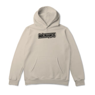 Nome do produto May The Insurance Be With You (Moletom Prime Canguru)