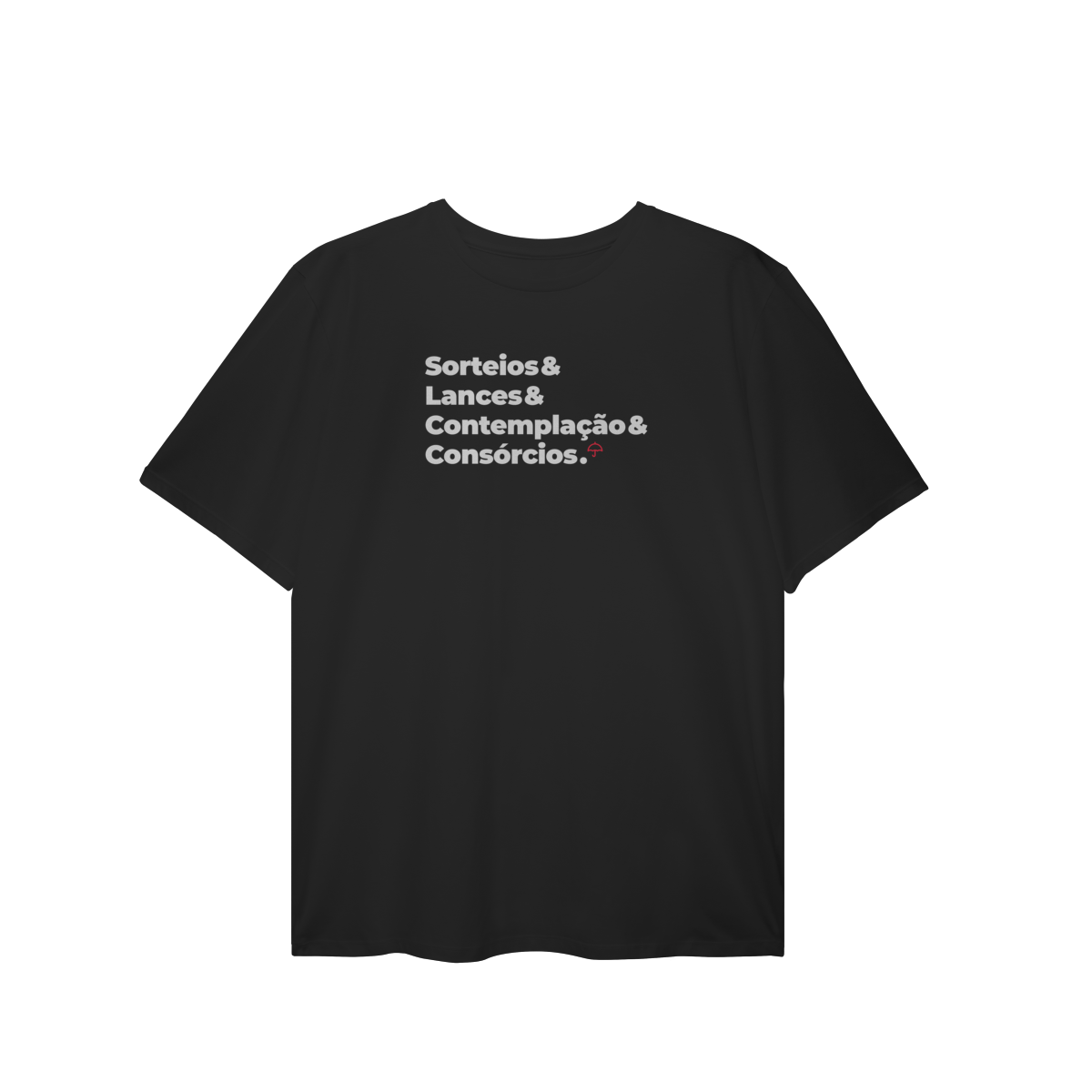 Nome do produto: Consórcios - Sorteios, Lances e Contemplação (T-Shirt Plus Size)