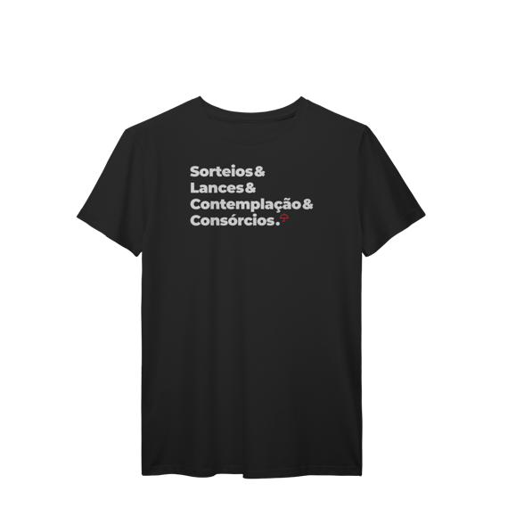 Consórcios - Sorteios, Lances e Contemplação (T-Shirt Prime)