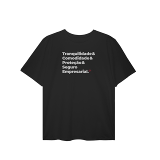 Nome do produto Seguro Empresarial - Tranquilidade, Comodidade e Proteção (T-Shirt Plus Size)