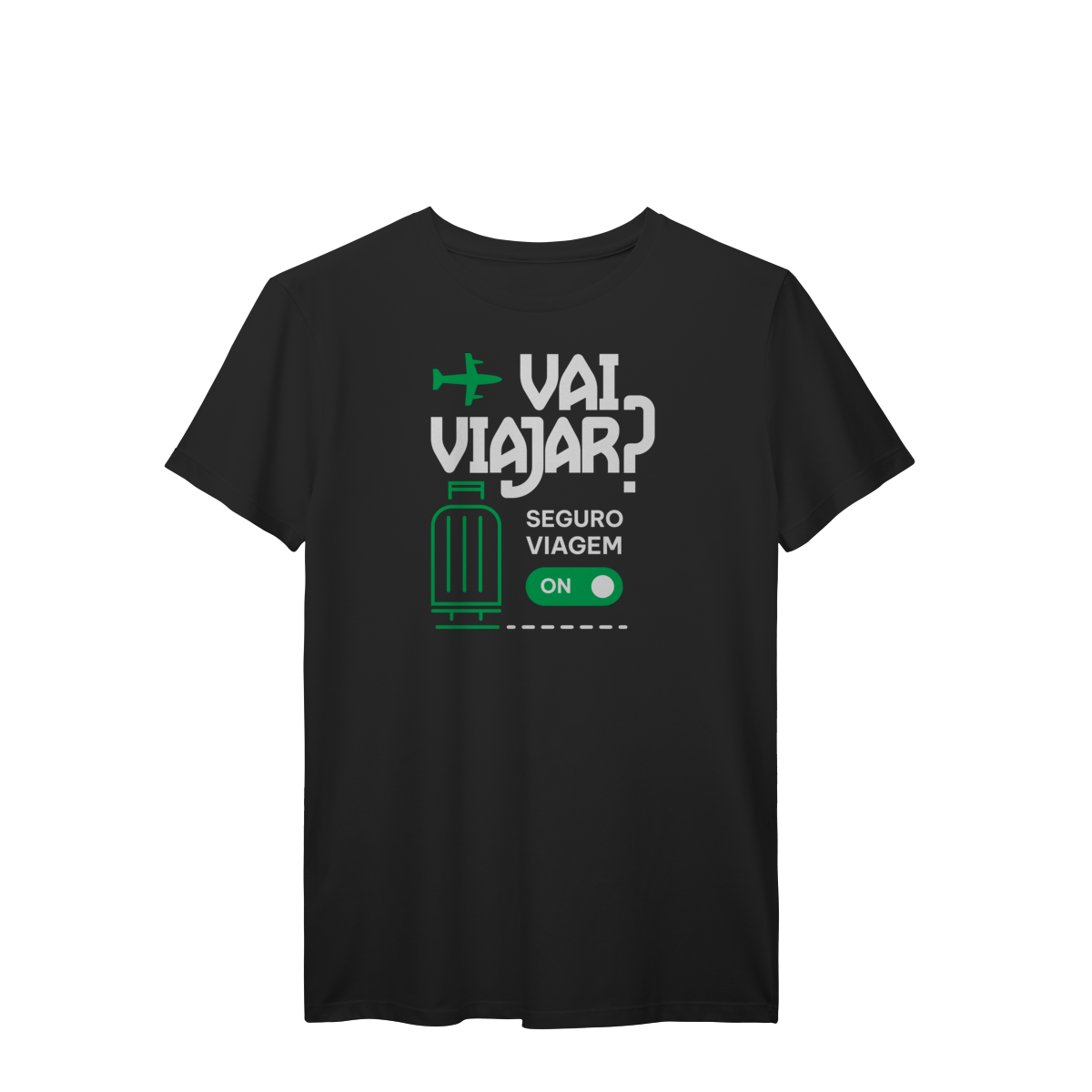 Nome do produto: Vai Viajar? Seguro Viagem ON (T-Shirt Prime)