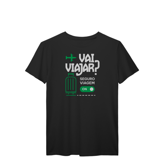 Vai Viajar? Seguro Viagem ON (T-Shirt Prime)