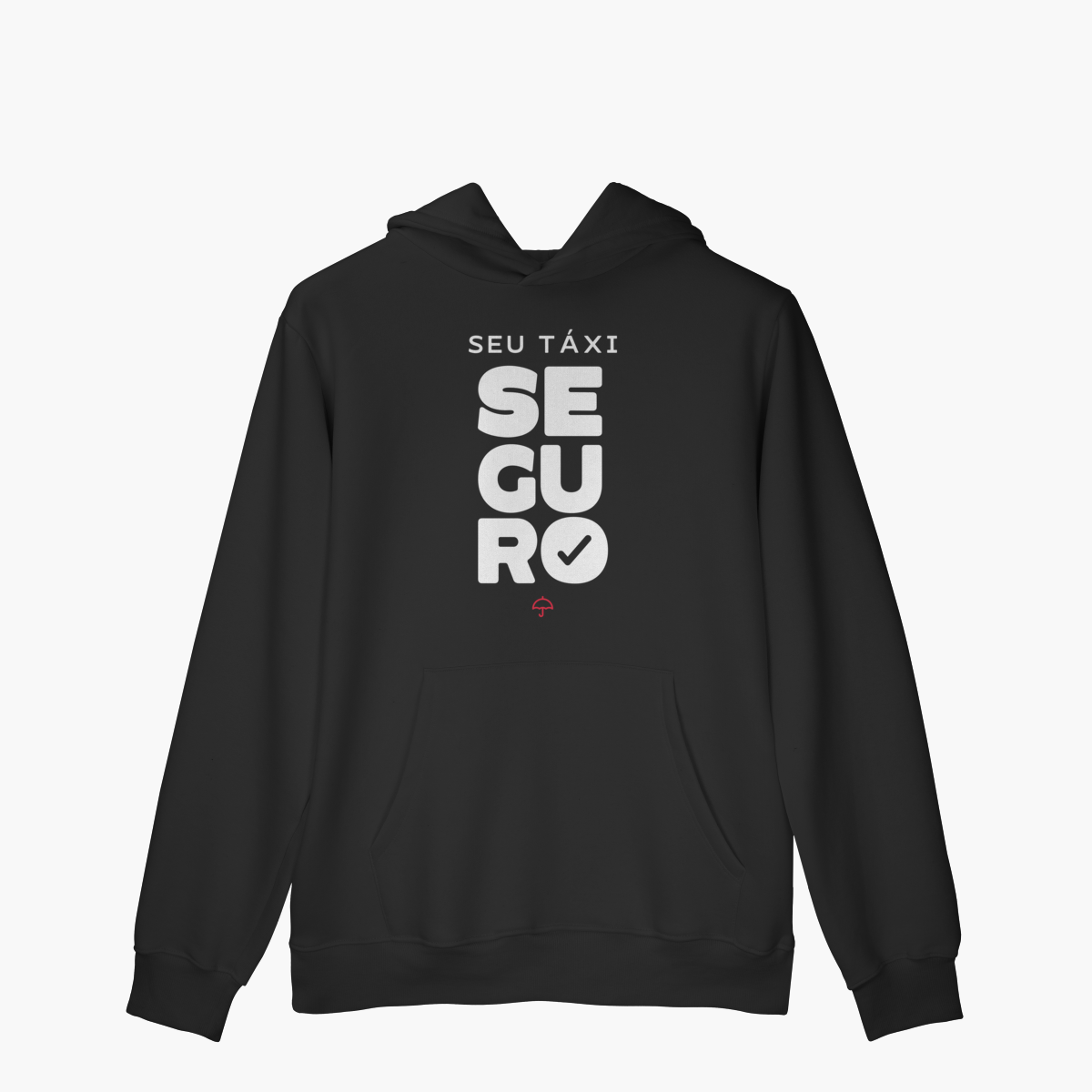 Nome do produto: Seu Taxi Seguro (Moletom Canguru)