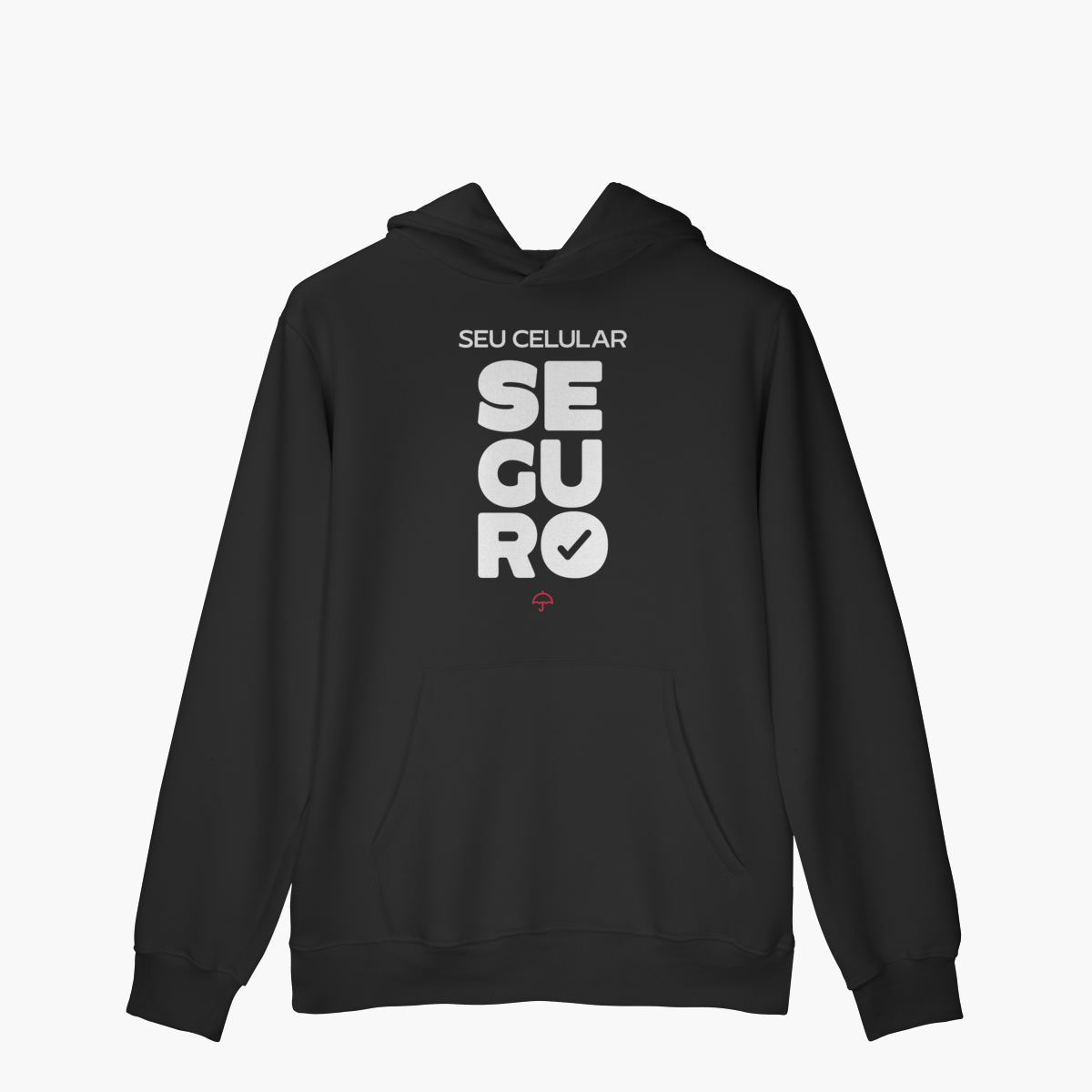 Nome do produto: Seu Celular Seguro (Moletom Canguru)