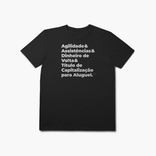 Título de Capitalização para Aluguel - Agilidade, Assistência e Dinheiro de Volta (T-Shirt Prime)
