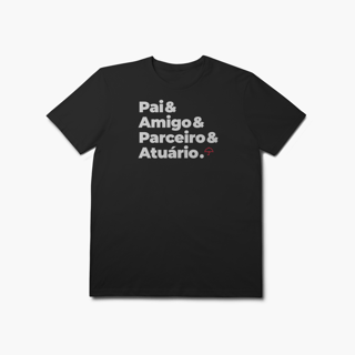 Nome do produto Atuário - Pai, Amigo e Parceiro (T-Shirt Prime)