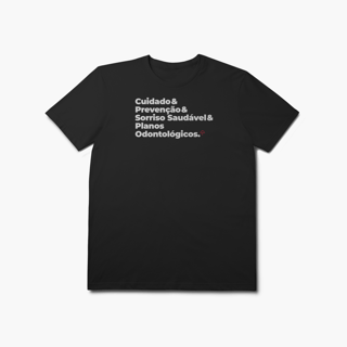 Nome do produto Planos Odontológicos - Cuidado, Prevenção e Sorriso Saudável (T-Shirt Prime)