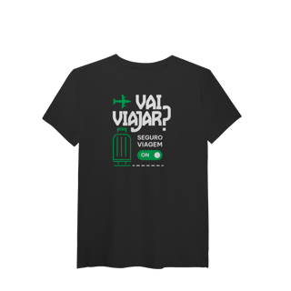 Nome do produto Vai Viajar? Seguro Viagem ON (T-Shirt Algodão Pima)