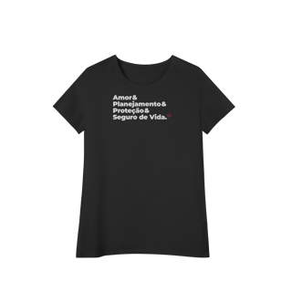 Nome do produto Seguro de Vida - Amor, Planejamento e Proteção (Baby Long Algodão Pima)