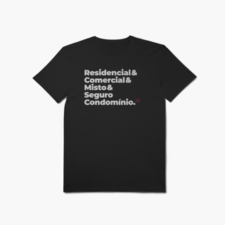 Nome do produto Seguro Condomínio - Residencial, Comercial e Misto (T-Shirt Algodão Pima)