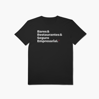 Nome do produto Seguro Empresarial - Bares e Restaurantes (T-Shirt Algodão Pima)
