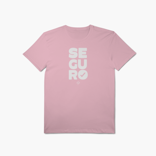 Nome do produto Seguro - Mais Seguro (T-Shirt Algodão Pima)