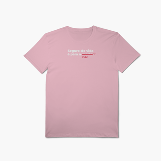 Nome do produto Seguro de vida é pra vida (T-Shirt Algodão Pima)