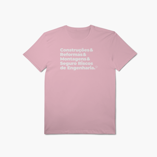 Nome do produto Seguro Riscos de Engenharia - Construções, Reformas e Montagens (T-Shirt Algodão Pima)