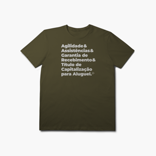 Nome do produto Título de Capitalização para Aluguel - Agilidade, Assistência e Garantia de Recebimento (T-Shirt Prime)