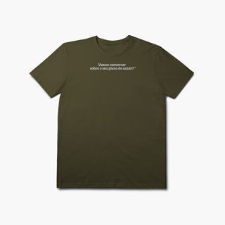 Nome do produto Vamos conversar sobre o seu Plano de Saúde? (T-Shirt Prime)