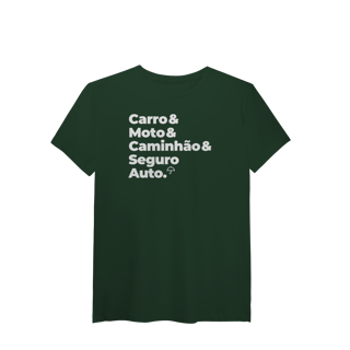Nome do produto Seguro Auto - Carro, Moto e Caminhão (T-Shirt Algodão Pima)
