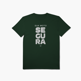Nome do produto Sua Moto Segura (T-Shirt Algodão Pima)