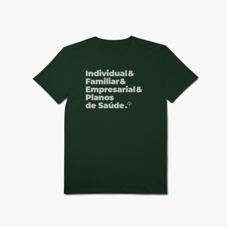 Nome do produto Planos de Saúde - Individual, Familiar e Empresarial (T-Shirt Algodão Pima)