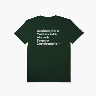 Nome do produto Seguro Condomínio - Residencial, Comercial e Misto (T-Shirt Algodão Pima)