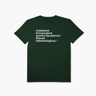 Nome do produto Planos Odontológicos - Cuidado, Prevenção e Sorriso Saudável (T-Shirt Algodão Pima)
