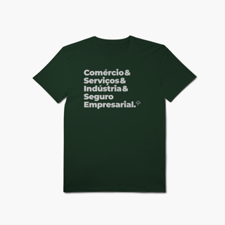 Nome do produto Seguro Empresarial - Comércio, Serviços e Indústrias (T-Shirt Algodão Pima)