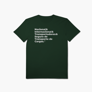 Nome do produto Seguro de Transporte de Carga - Nacional, Internacional e Transportadores (T-Shirt Algodão Pima)