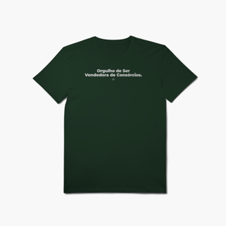 Nome do produto Orgulho de ser Vendedora de Consórcios (T-Shirt Algodão Pima)