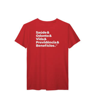 Nome do produto Benefícios - Saúde, Odonto, Vida e Previdência (T-Shirt Prime)