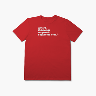 Nome do produto Seguro de Vida - Amor, Cuidado e Amparo (T-Shirt Prime)