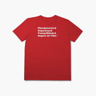 Nome do produto Seguro de Vida - Planejamento, Segurança e Tranquilidade (T-Shirt Prime)