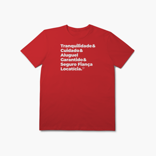Nome do produto Seguro Fiança Locatícia - Tranquilidade, Cuidade e Aluguel Garantido (T-Shirt Prime)