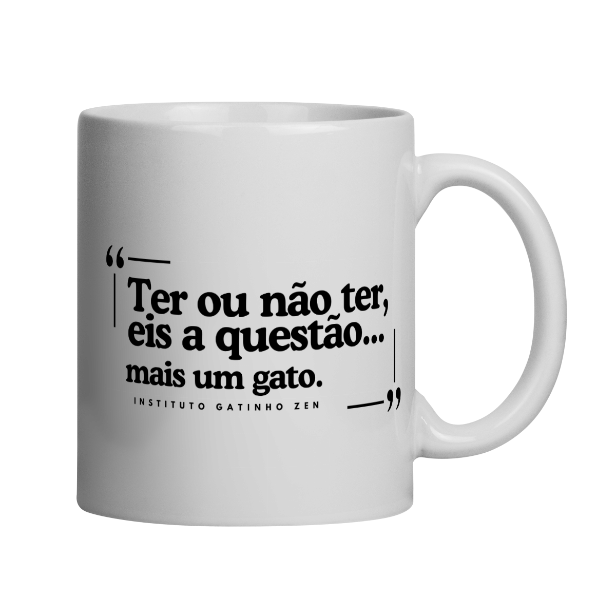 Nome do produto: Caneca Ter ou Não Ter mais Um Gato