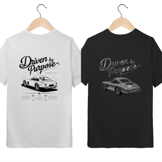 2 Camisetas T-Shirt Quality Infantil Driven by Purpose M1 e M3 - 10 a 14 anos