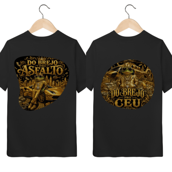 2 CamisetaS T-Shirt Quality Infantil DO BREJO M1 e M2 - 10 a 14 anos
