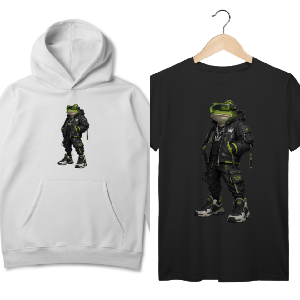 Nome do produto: Moletom Prime + Camiseta T-Shirt Prime RICH FROG M1