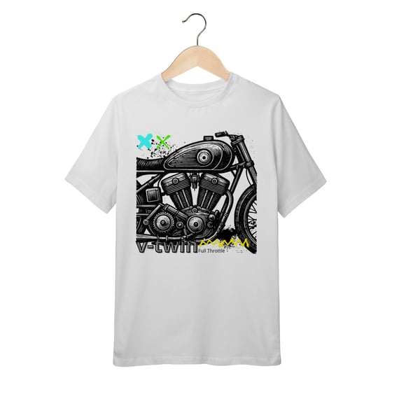 Camiseta T-Shirt Quality Infantil V-Twin M2 - 10 a 14 anos