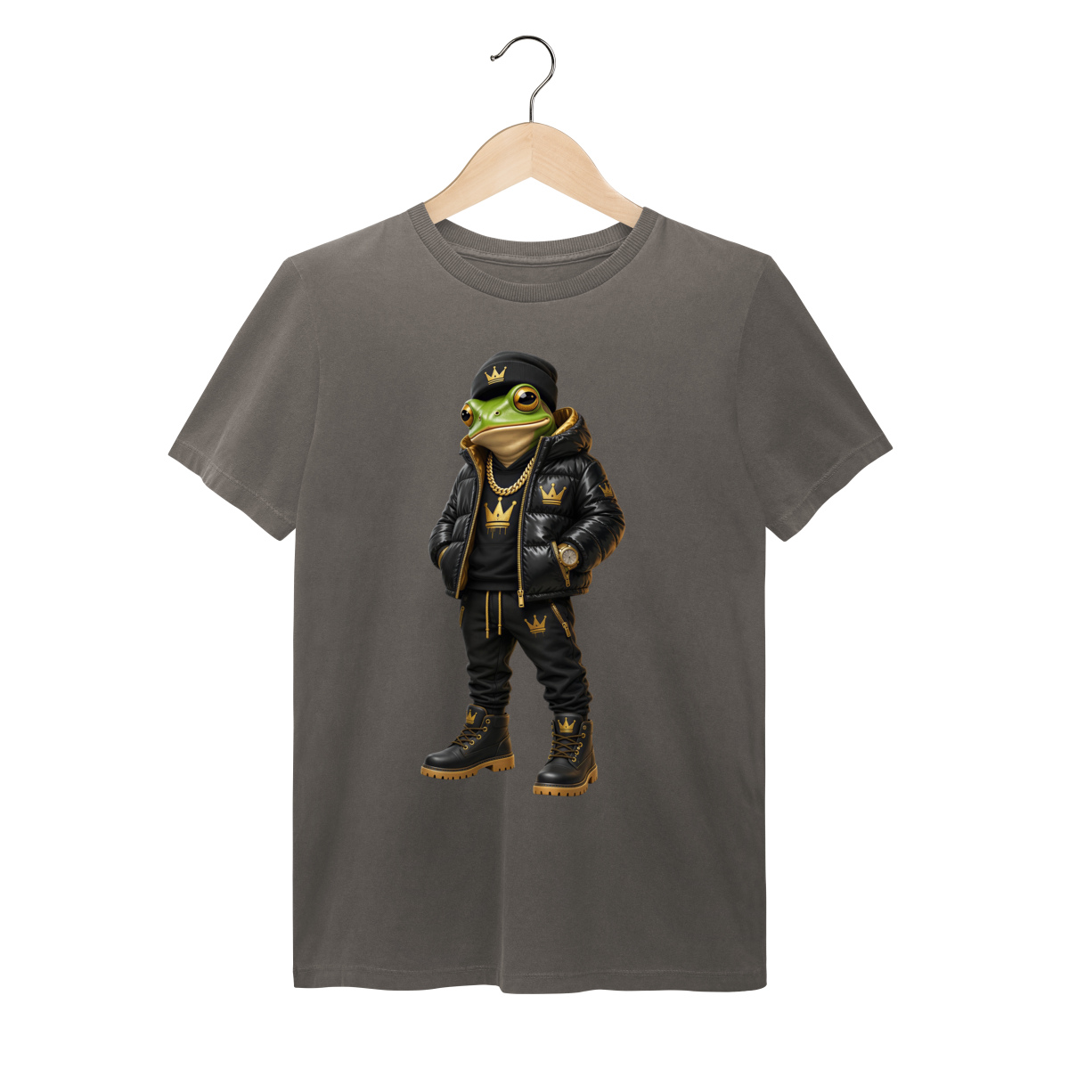 Nome do produto:  Camiseta T-Shirt ESTONADA RICH FROG M3 - Sapo Rich