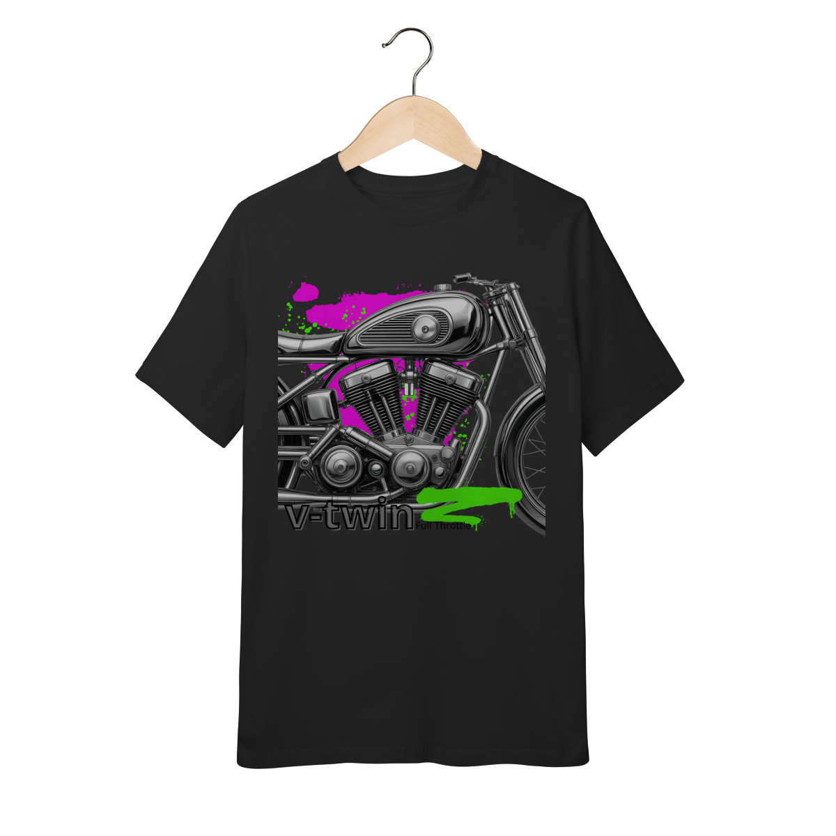 Nome do produto: Camiseta T-Shirt Quality Infantil V-Twin M3 - 10 a 14 anos