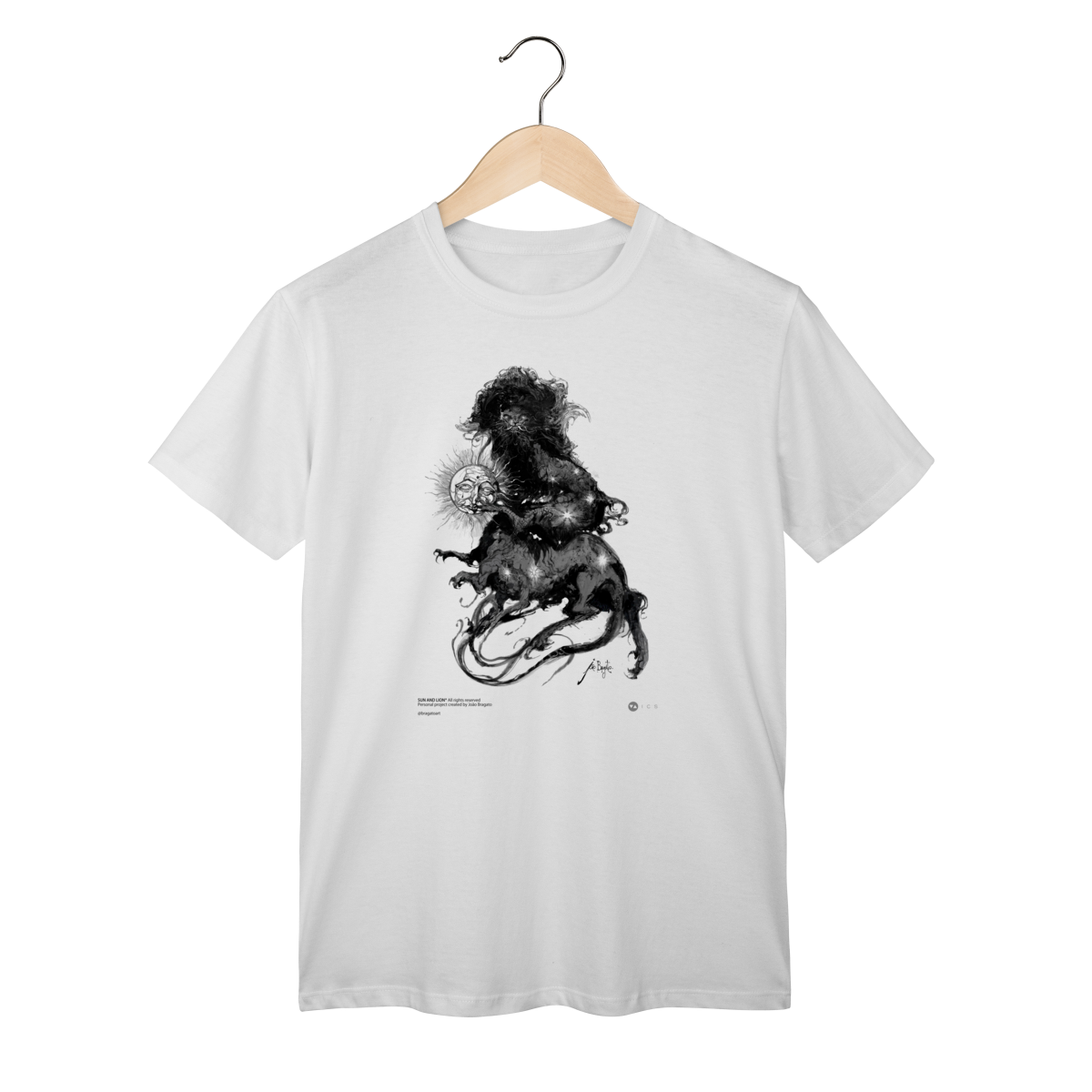 Camiseta Clássica Sun And Lion - João Bragato