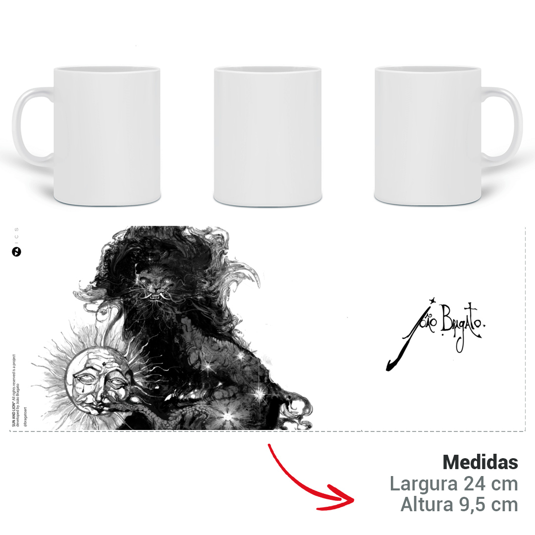 Caneca Sun And Lion - João Bragato