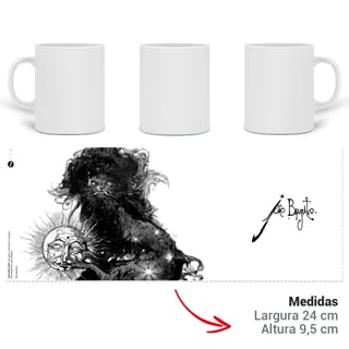 Caneca Sun And Lion - João Bragato