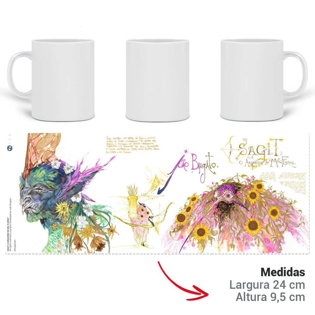 Caneca Sagit O Arqueiro de Mil Flores - João Bragato