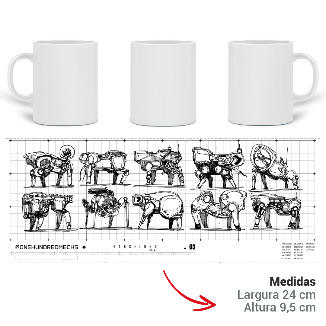 Nome do produto: CANECA MECHS 03 - Vidal Fernandes