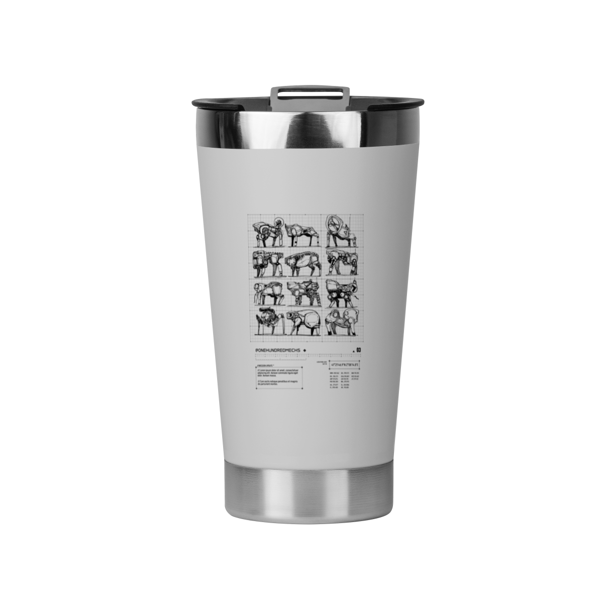 Nome do produto: Copo Térmico Mechs 03 - Vidal Fernandes