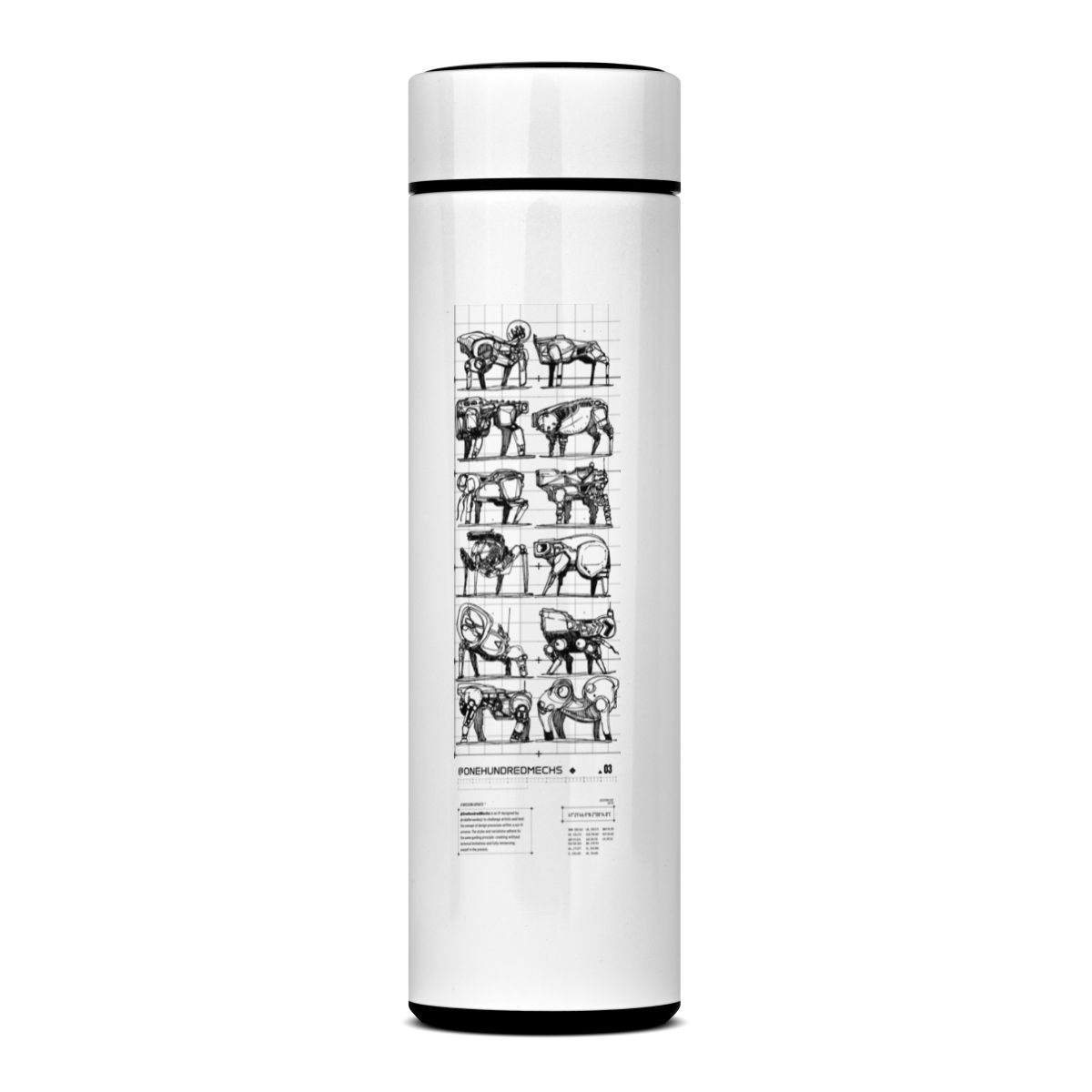 Nome do produto: Garrafa Térmica Mechs 03 - Vidal Fernandes