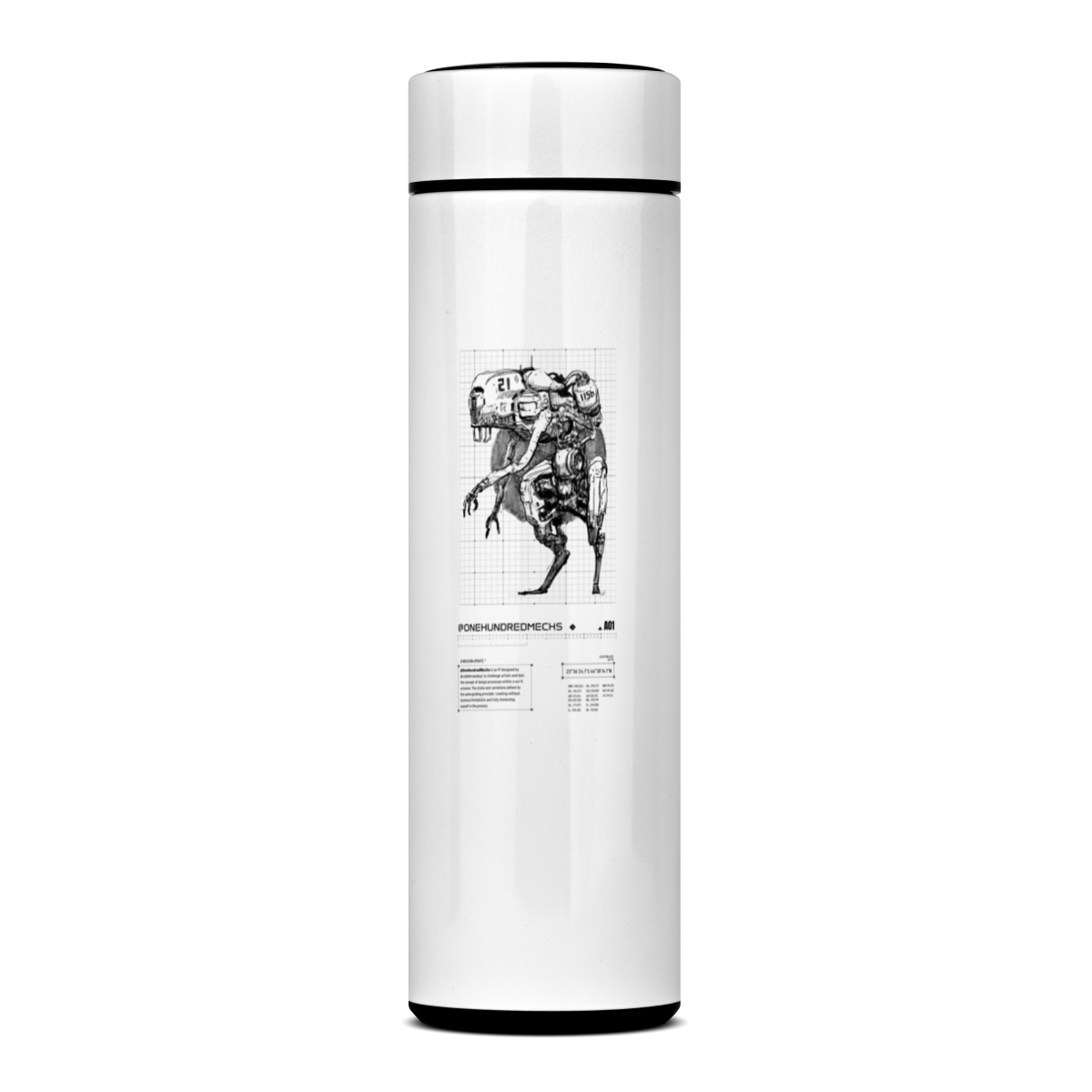 Nome do produto: Garrafa Térmica Mechs A01 - Vidal Fernandes