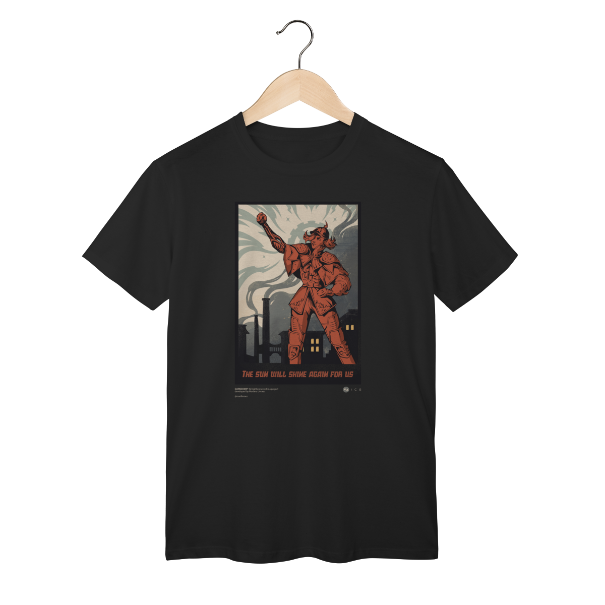 Camiseta Clássica Darkdawn - Pôster dos Guardiões do Sol